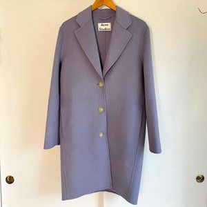 Acne Studios Lavender Brushed Wool & Cashmere Coat